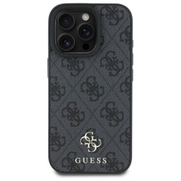 „Guess 4G“ mažas klasikinis „MagSafe“ dėklas, skirtas „iPhone 16 Pro“ – juodas
