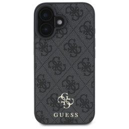 „Guess“ mažas klasikinis „MagSafe“ dėklas, skirtas „iPhone 16“ – juodas