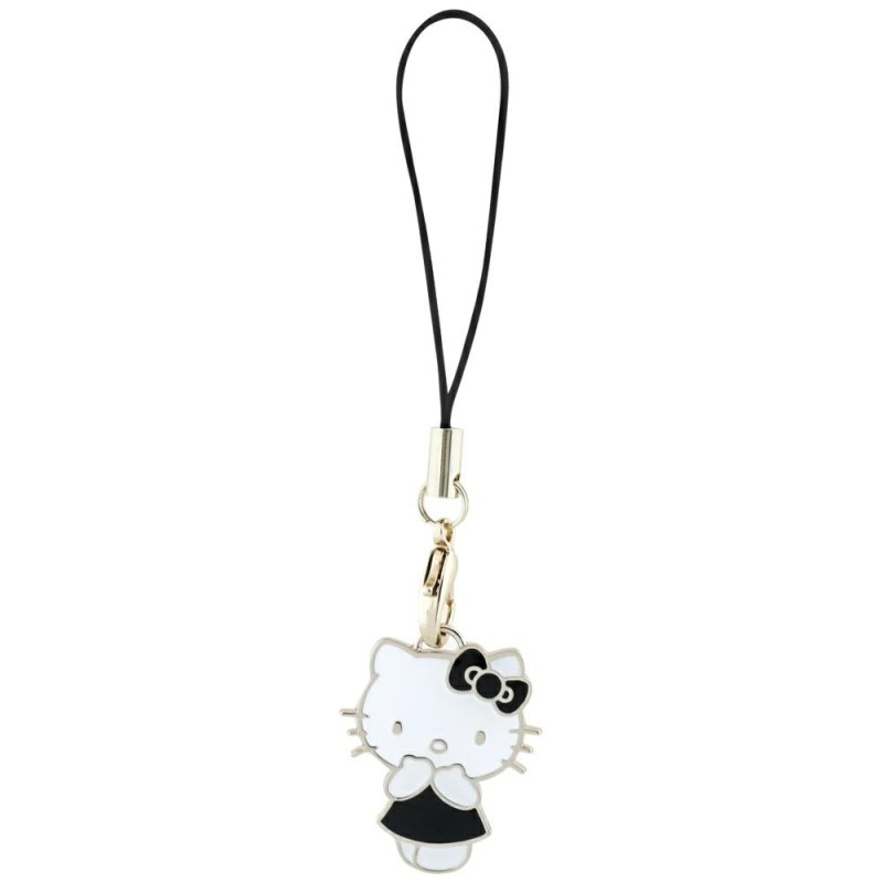 Hello Kitty pakabukas su žaviu kačiuko pakabuku - juodas