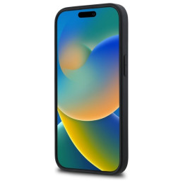 Karl Lagerfeld 3D Rubber Signature iPhone 15 dėklas – juodas