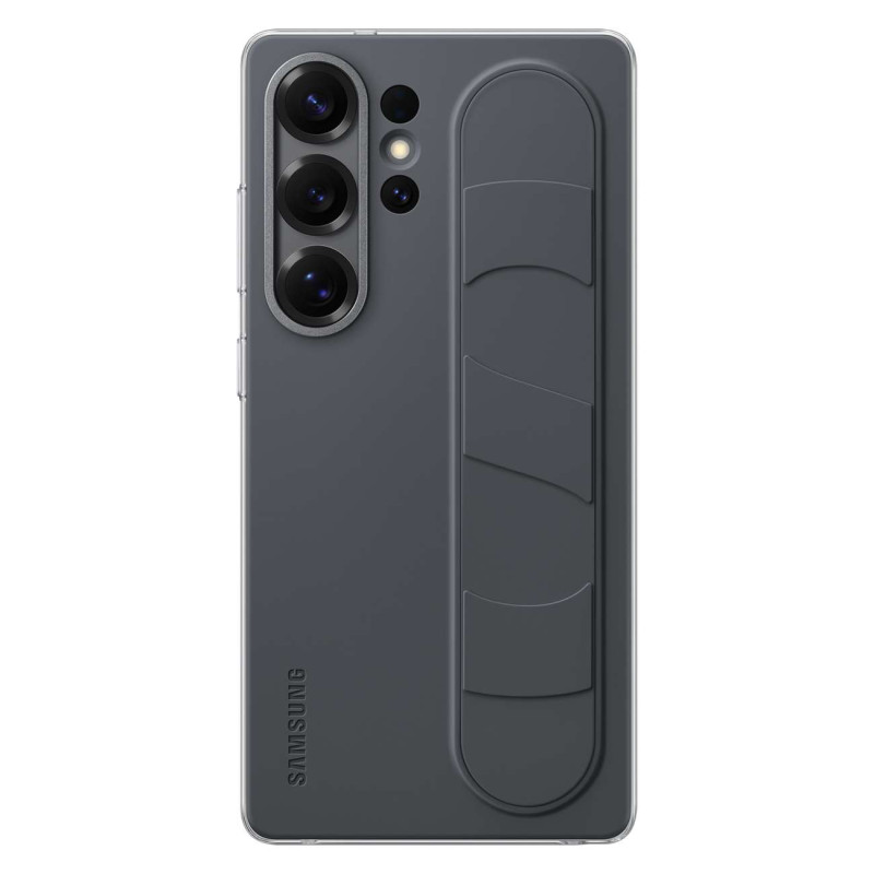 „Samsung Galaxy S25 Ultra“ silikoninis dėklas su laikikliu ir stovu EF-GS938CBEGWW - juodas