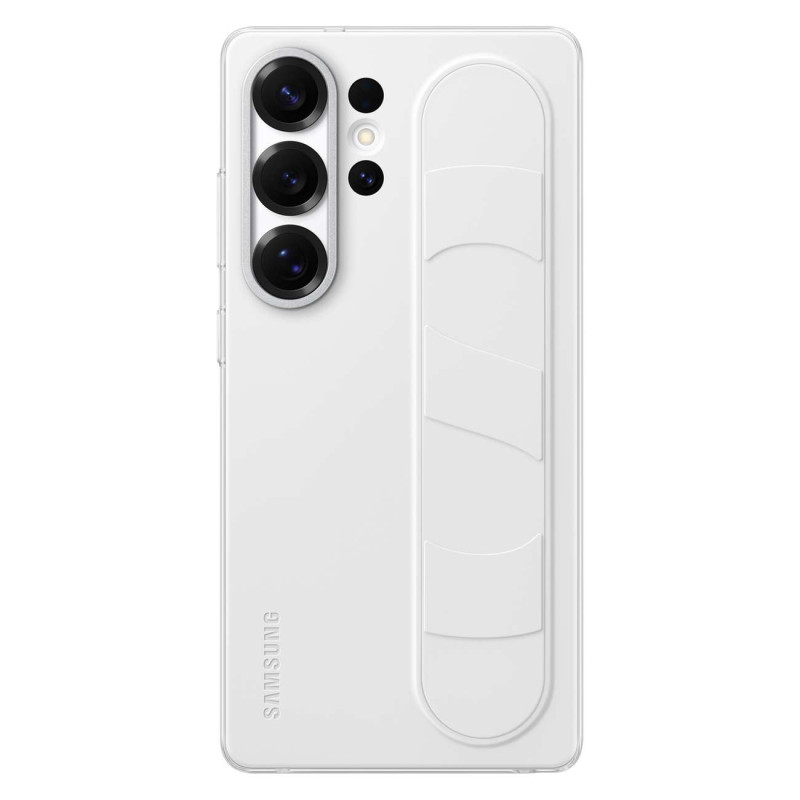„Samsung Galaxy S25 Ultra“ silikoninis dėklas su stovu ir rankena EF-GS938CWEGWW - baltas