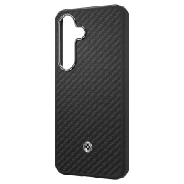 „Spigen Enzo Aramid GP-FPS936PGABW“ silikoninis dėklas su integruotu „MagFit“ žiedu, skirtas „Samsung Galaxy S25+“ – juo...