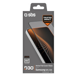 SBS grūdintas stiklas D3O su rėmeliu, skirtas Samsung Galaxy S25 / S24