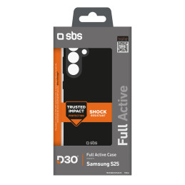 SBS D3O dėklas, skirtas „Samsung Galaxy S25“ – juodas