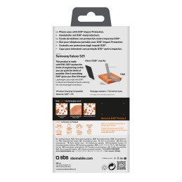 SBS D3O dėklas, skirtas „Samsung Galaxy S25“ – juodas
