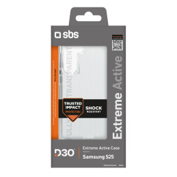 SBS D3O dėklas, skirtas „Samsung Galaxy S25“ – permatomas