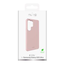 „Puro Icon“ silikoninis dėklas, skirtas „Samsung Galaxy S25 Ultra“ – rožinis