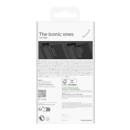 „Puro Icon Mag“ silikoninis dėklas su „MagSafe“ technologija, skirtas „Samsung Galaxy S25+“ – juodas