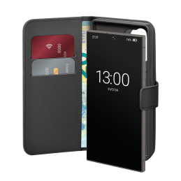 „Puro“ knygelės formos dėklas su atvartu ir dėklu, skirtas „Samsung Galaxy S25 Ultra“ – juodas