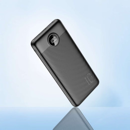 Išorinė baterija Veger L10S (W1105PD) 10000mAh 20W 2A PD QC3.0 - juoda