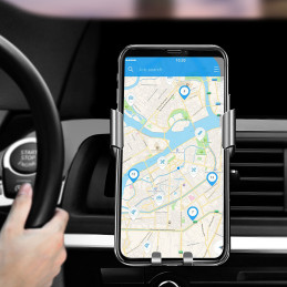 „Ugreen LP130“ gravitacinis automobilio oro išleidimo angos laikiklis – juodas