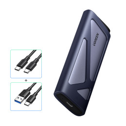 „Ugreen CM767 M.2 NVMe/ SATA SSD“ disko korpusas – sidabrinis