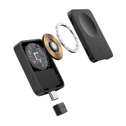 „Baseus MagPro 2.5W“ magnetinis indukcinis įkroviklis „Apple Watch“ – juodas