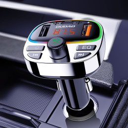 „Dudao R2PRO+“ siųstuvas su PD25W „Bluetooth 5.3“ RGB įkrovimo prievadais – juodas ir sidabrinis
