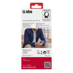 „Bluetooth“ adapteris SBS TEBTRECEIVERW belaidis imtuvas su stereo sistema – pilkas