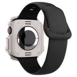 „Spigen Rugged Armor“ dirželis, skirtas „Apple Watch 10“ (46 mm) – smėlio spalvos