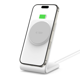 „Tech-Protect QI15W-A38 MagSafe“ belaidis įkroviklis – baltas