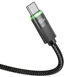 „Tech-Protect UB20T Ultraboost“ USB C tipo laidas PD100W/ 5A 180 cm – juodas