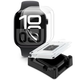 „Tech-Protect Supreme“ hidrogelio plėvelių rinkinys, 2 vnt., skirtas „Apple Watch 10“ (46 mm) – skaidrios