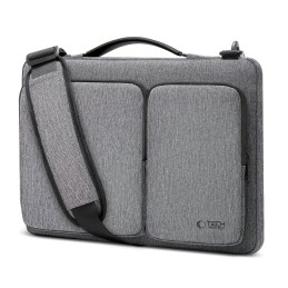 15-16 „Tech-Protect Defender Bag“ nešiojamojo kompiuterio krepšys – pilkas