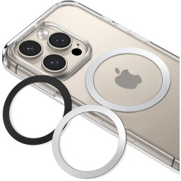„Tech-Protect MMP-110 2in1“ magnetinis žiedas su „MagSafe“ – sidabriškai juodas