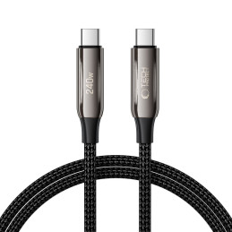 „Tech-Protect UB10T Ultraboost USB-C PD240W/ QC4.0“ laidas, 100 cm, juodas
