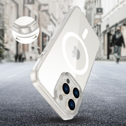 „Tech-Protect Flexair Hybrid CC Magsafe iPhone 16 Pro Max“ dėklas – skaidrus
