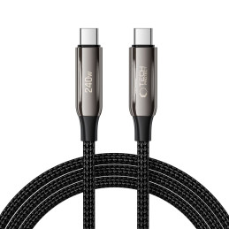 „Tech-Protect UB10T Ultraboost USB-C PD240W/ QC4.0“ laidas, 200 cm, juodas