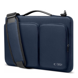 15-16 „Tech-Protect Defender Bag“ nešiojamojo kompiuterio krepšys – mėlynas