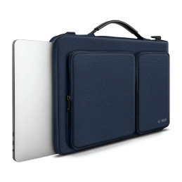 15-16 „Tech-Protect Defender Bag“ nešiojamojo kompiuterio krepšys – mėlynas