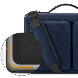 15-16 „Tech-Protect Defender Bag“ nešiojamojo kompiuterio krepšys – mėlynas