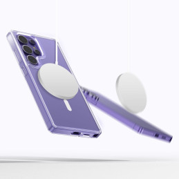 „Tech-Protect FlexAir Hybrid MagSafe“ dėklas, skirtas „Samsung Galaxy S25 Ultra“ – skaidrus