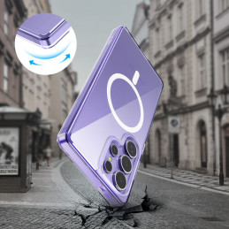 „Tech-Protect FlexAir Hybrid MagSafe“ dėklas, skirtas „Samsung Galaxy S25 Ultra“ – skaidrus