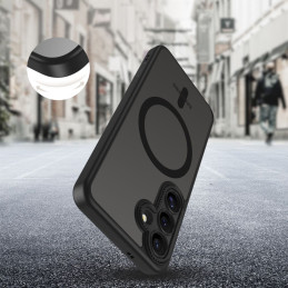 „Tech-Protect MagCam MagSafe“ dėklas, skirtas „Samsung Galaxy S25“ – juodas