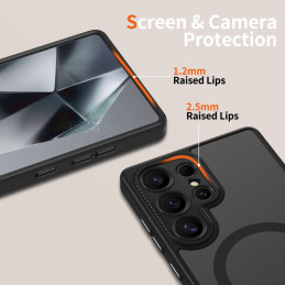 „Tech-Protect MagCam MagSafe“ dėklas, skirtas „Samsung Galaxy S25 Ultra“ – juodas