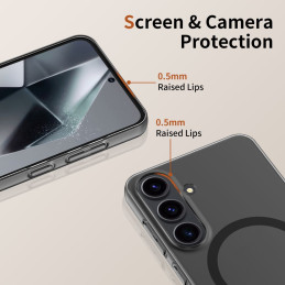 „Tech-Protect MagSlim MagSafe“ dėklas, skirtas „Samsung Galaxy S25“ – juodas