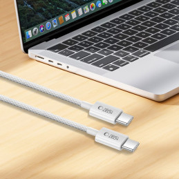 Kabelis „Tech-Protect Ultraboost Lite USB-C PD60W/ 3A“ 100 cm – pilkas