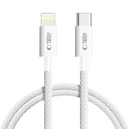 „Tech-Protect UltraBoost USB-C / Lightning PD27W/ 3A“ laidas, 100 cm, pilkas