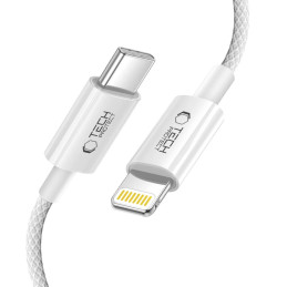 „Tech-Protect UltraBoost USB-C / Lightning PD27W/ 3A“ laidas, 100 cm, pilkas