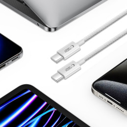 Kabelis „Tech-Protect Ultraboost Lite USB-C PD60W/ 3A“ 200 cm - pilkas