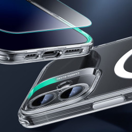 ESR Classic Pro Set Halolock MagSafe iPhone 16 dėklas – skaidrus