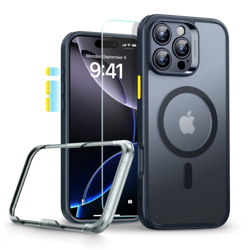 ESR Classic Pro Set Halolock MagSafe dėklas, skirtas iPhone 16 Pro – juodas