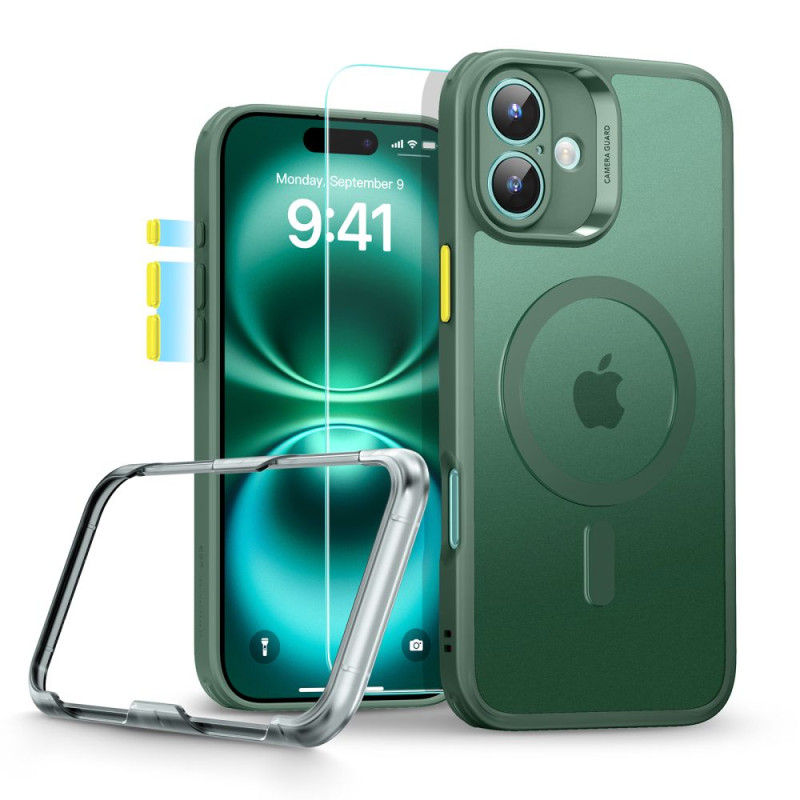 ESR Classic Pro Set Halolock MagSafe iPhone 16 dėklas – žalias