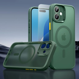 ESR Classic Pro Set Halolock MagSafe iPhone 16 dėklas – žalias