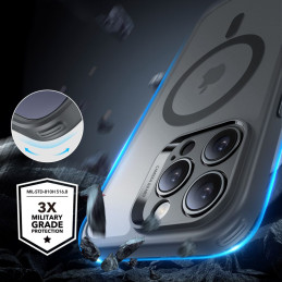 ESR Classic Pro Set Halolock MagSafe iPhone 16 Pro dėklas – pilkas