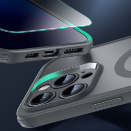 ESR Classic Pro Set Halolock MagSafe iPhone 16 Pro dėklas – pilkas