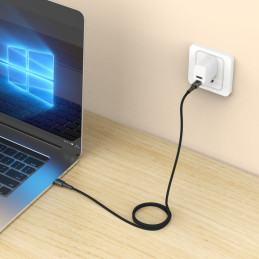 „Tech-Protect UltraBoost DNA USB-C PD100W/ 5A“ laidas, 25 cm, pilkas