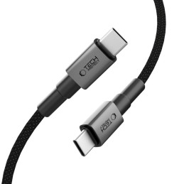 „Tech-Protect UltraBoost DNA USB-C PD100W/ 5A“ laidas, 100 cm, pilkas