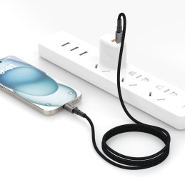 Kabelis „Tech-Protect Ultraboost DNA USB-C PD60W/ 3A“ 300 cm - pilkas